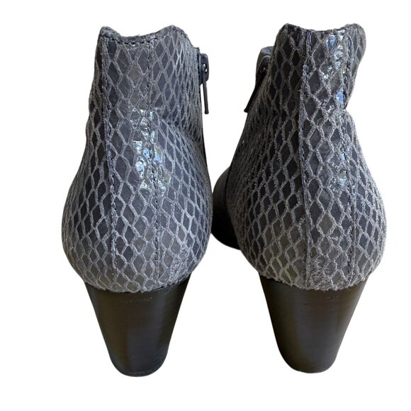 VIONIC Women's Upright Bromley Ankle Boots Suede Snake Print Leather, Gray, US6 - Picture 3 of 10